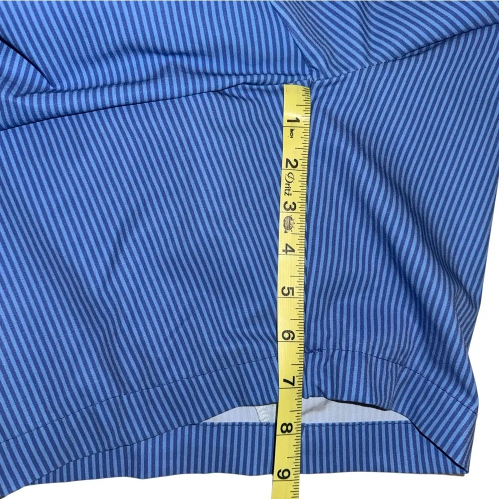 Remington Reynolds Men’s Hybrid Active Shorts Blue Stripes Size Large